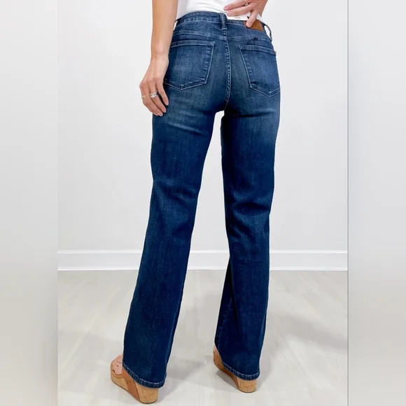 Judy Blue MR Tummy Control Classic Dark Wash Straight Fit Jeans Various NEW - Picture 13 of 16